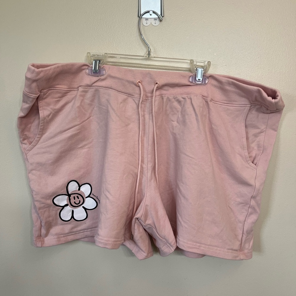 Vera Bradley Pink Athletic Shorts with Flower Patch